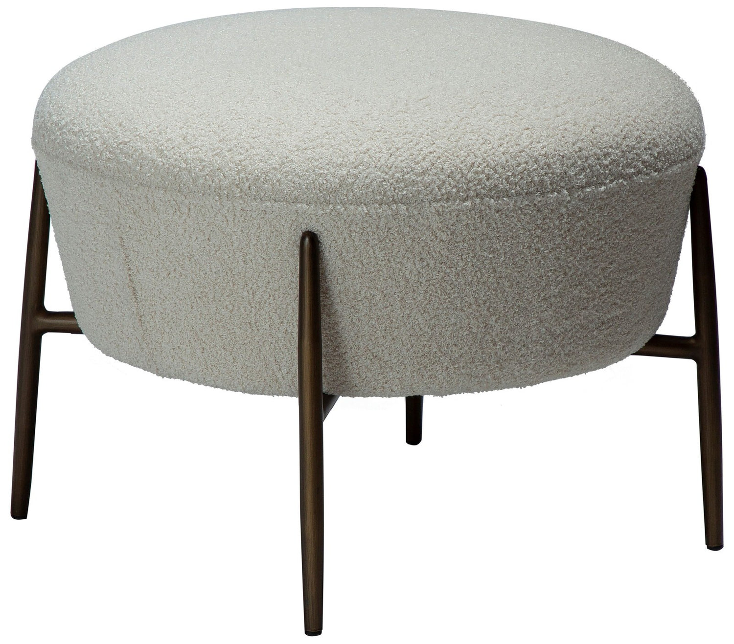 Dan-Form Orbit Dove Bouclé Voetstoel