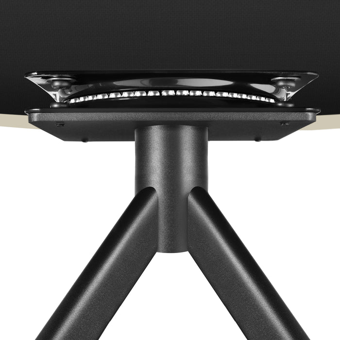 tectake® Lona fluwelen draaistoel met dikke vulling - Set van 6