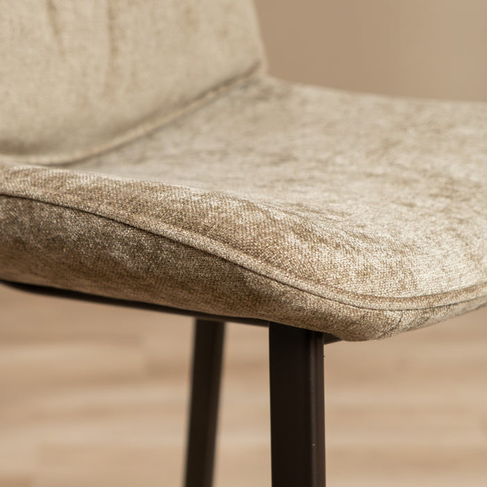 Bronx71 Velvet barkruk Trevi taupe 68 cm