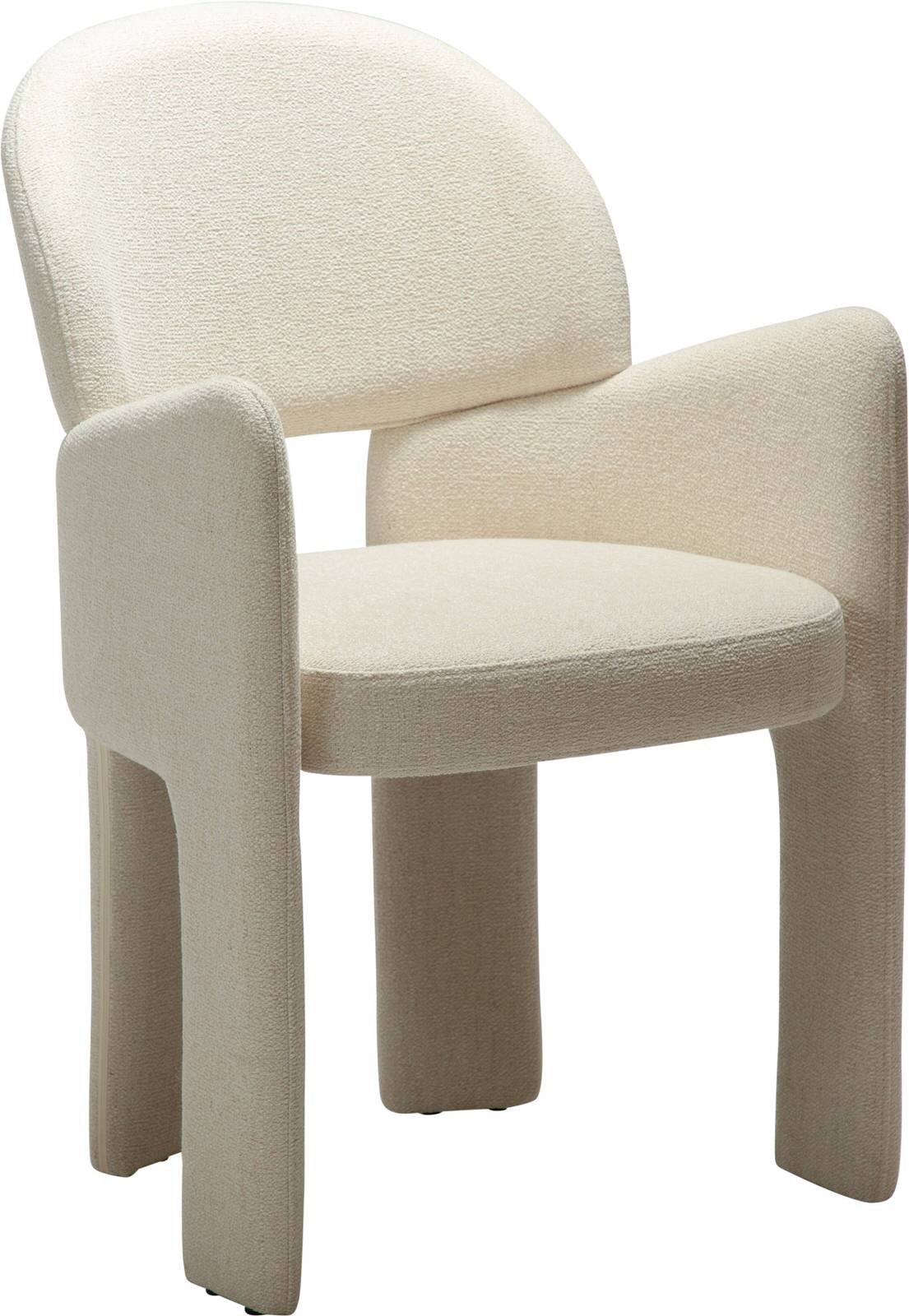 Dan-Form Aole Beige Bouclé Eetkamerstoel set van 2