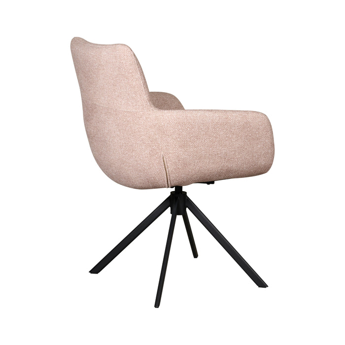 Eetkamerstoel Oland - Beige|Creme - Textiel