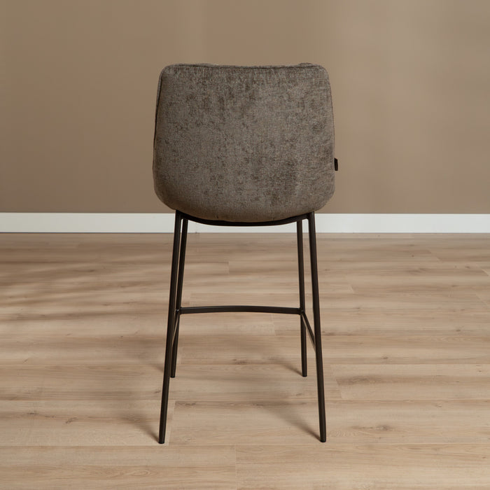 Bronx71 Velvet barkruk Trevi bruin 68 cm