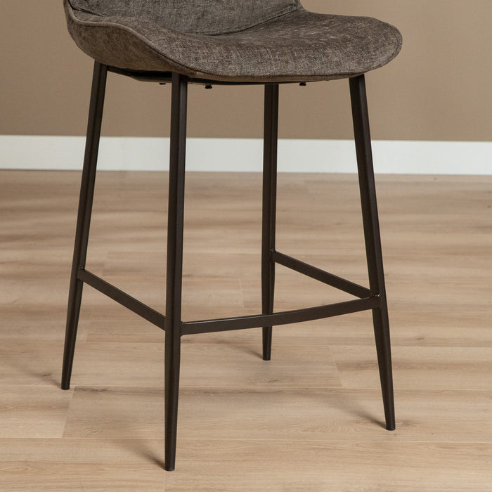 Bronx71 Velvet barkruk Trevi bruin 68 cm