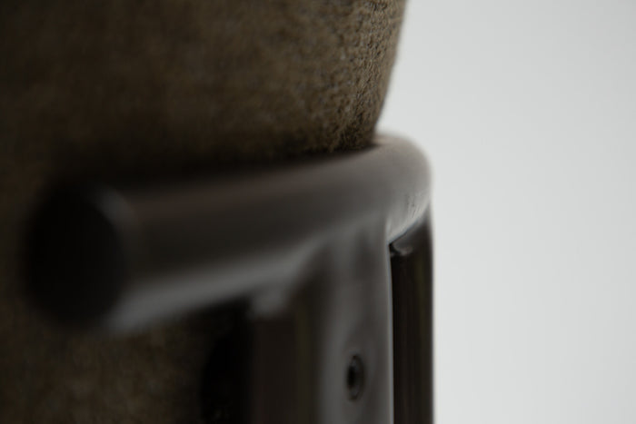 Dan-Form Duct Oljifgroen Bouclé Eetkamerstoel set van 2