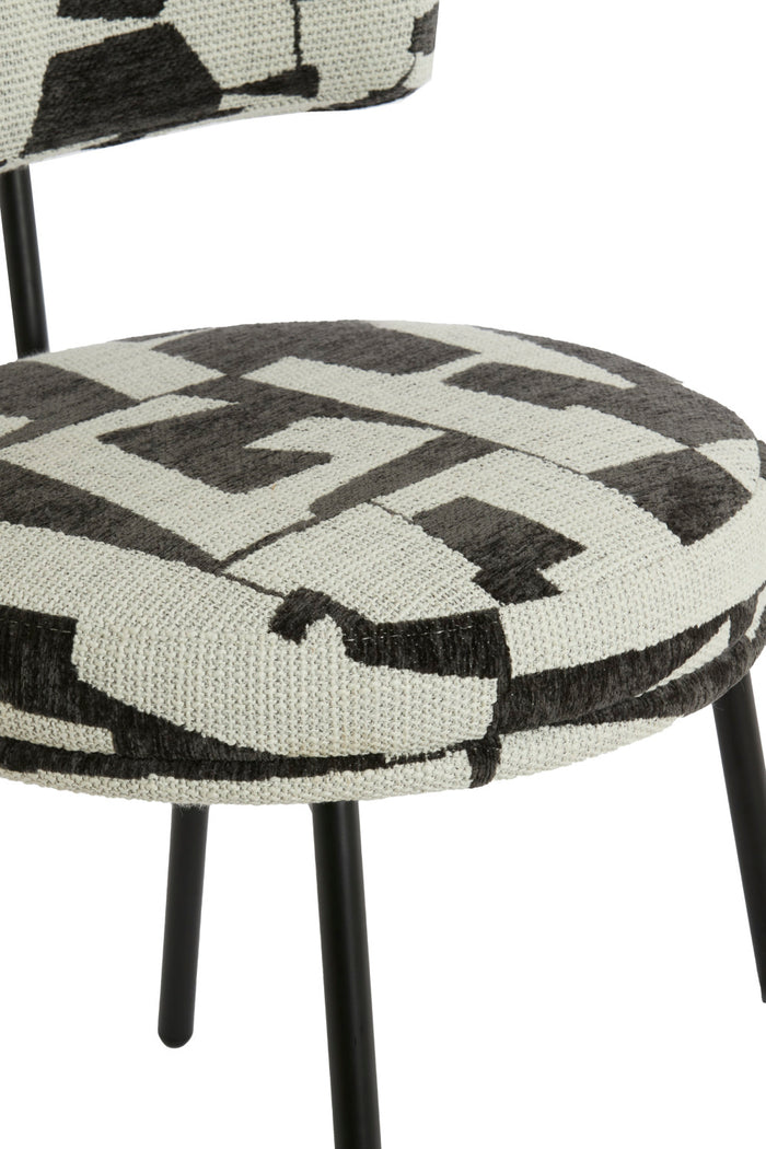 Light & Living - Eetkamerstoel HARVIE - Wit - Set van 2