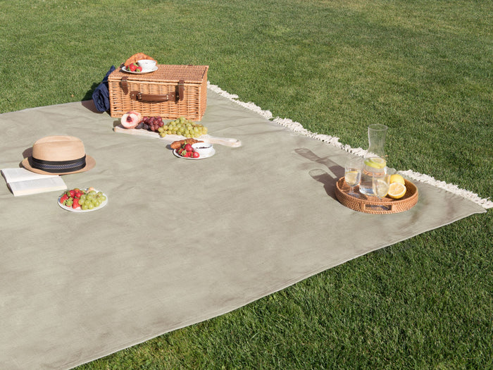 Beliani - DHANDI - Picknickkleed - Taupe - 200 x 200 cm - Polyester