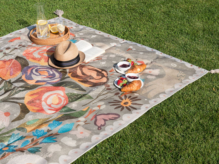 Beliani-BANDOWALI-Picknickkleed-Meerkleurig-200 x 200 cm-Polyester