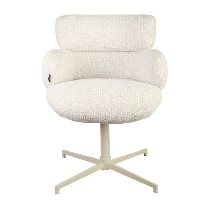 Bronx71 Eetkamerstoel Coco gemêleerde stof beige