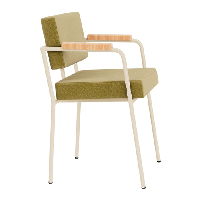 FÉST Monday Eetkamerstoel met Armleuning - Royal - Sand / Pistache