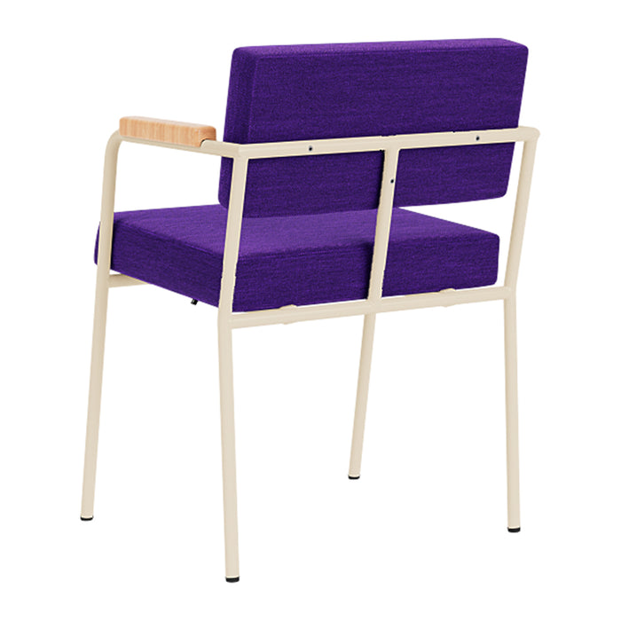 FÉST Monday Eetkamerstoel met Armleuning -  Steelcut Quartet - Sand / Purple