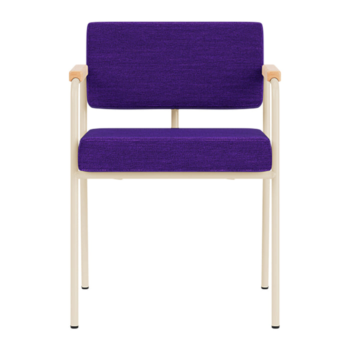 FÉST Monday Eetkamerstoel met Armleuning -  Steelcut Quartet - Sand / Purple