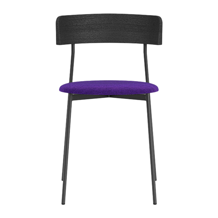 FÉST Friday Eetkamerstoel - Steelcut Quartet - Black / Purple