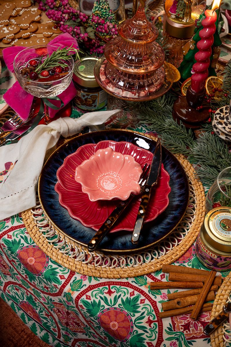 Sissy-Boy Wit tafelkleed met kerst print (160 x 300 cm)