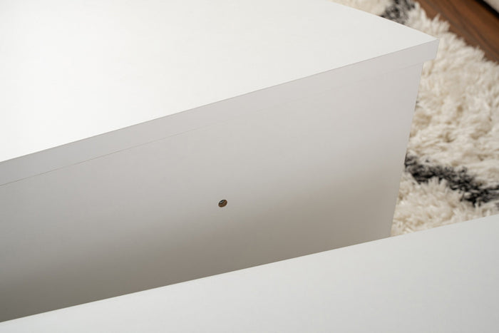 Giga Meubel - Salontafel Rond Wit - 90x60x30 - Orion