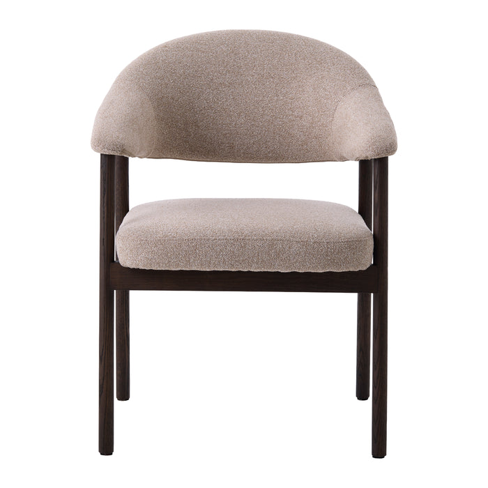 by fonQ Pucca Eetkamerstoel - Donker Eiken - Taupe