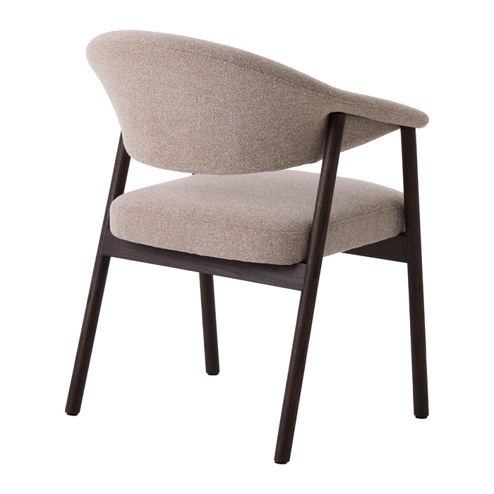 by fonQ Pucca Eetkamerstoel - Donker Eiken - Taupe