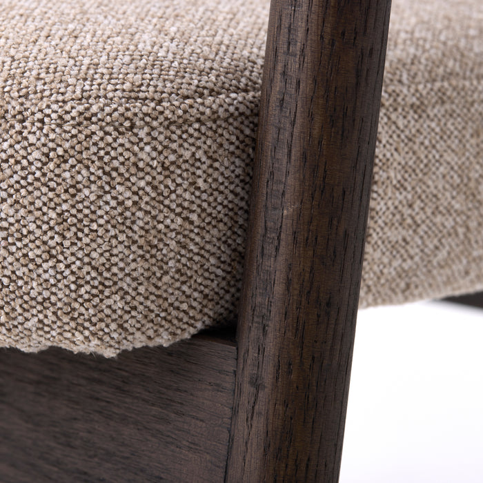 by fonQ Pucca Eetkamerstoel - Donker Eiken - Taupe