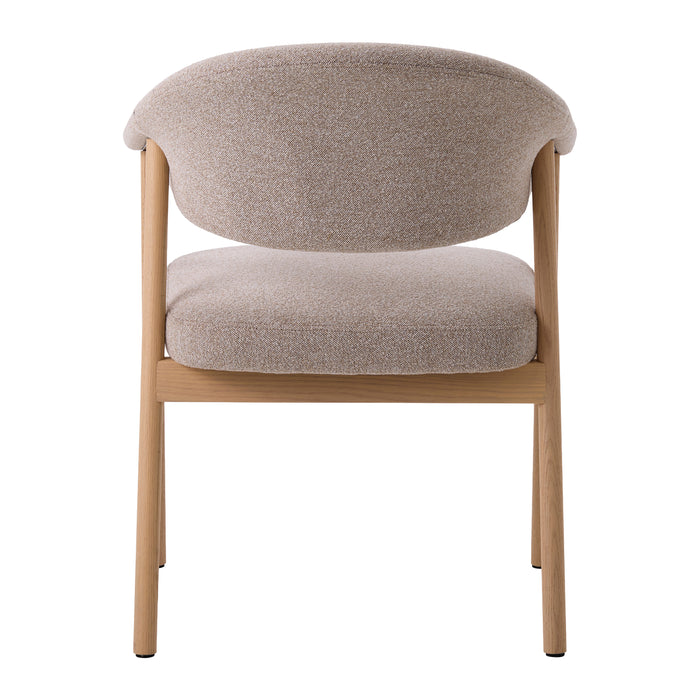 by fonQ Pucca Eetkamerstoel - Licht Eiken - Taupe