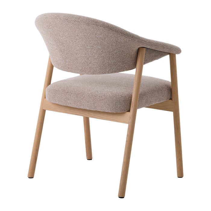 by fonQ Pucca Eetkamerstoel - Licht Eiken - Taupe