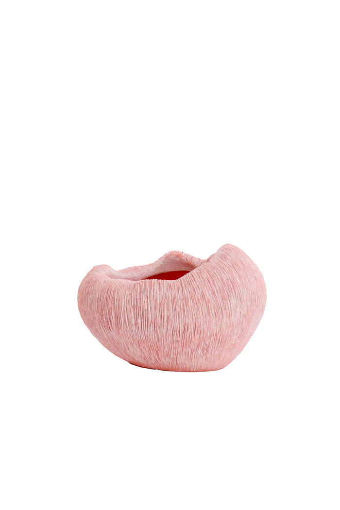 Light & Living vaas DENISA kunststof lichtroze – 34x28x21 cm