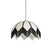 Light&living Hanglamp Ø55x36,5 cm SULINA linnen wit+zwart