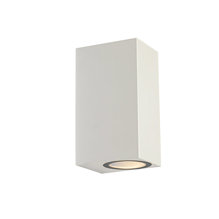 QAZQA Moderne buiten wandlamp wit kunststof 2-lichts - Baleno
