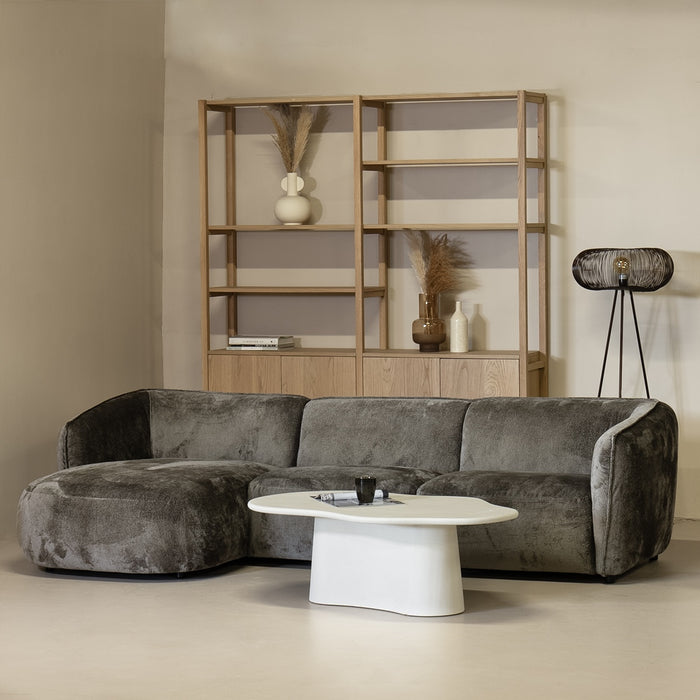 Giga Meubel - Chaise Longue Bank Lille 3-zits Links Mokka