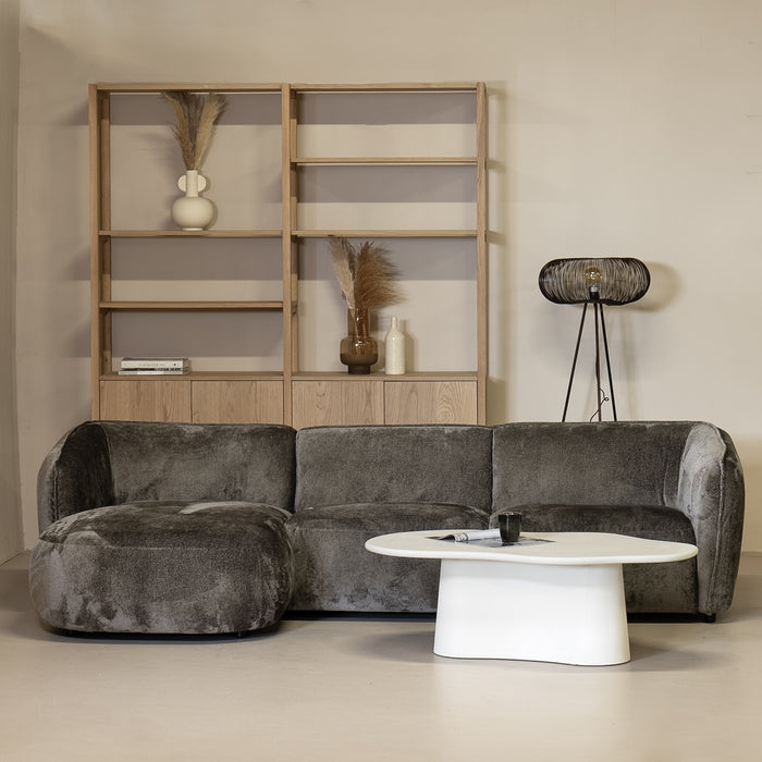 Giga Meubel - Chaise Longue Bank Lille 3-zits Links Mokka