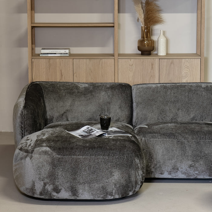 Giga Meubel - Chaise Longue Bank Lille 3-zits Links Mokka