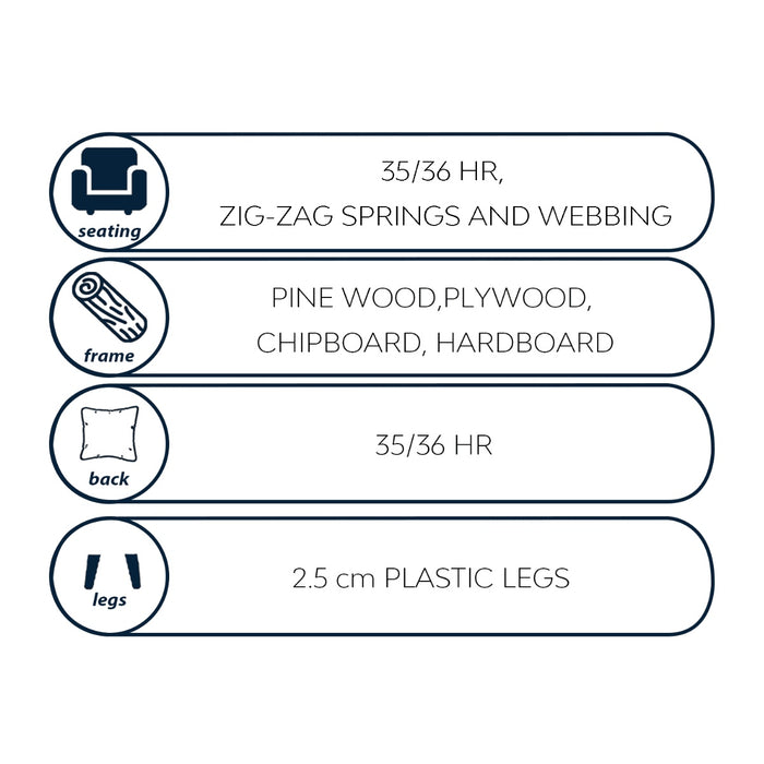 Giga Meubel - Chaise Longue Bank Lille 3-zits Links Mokka