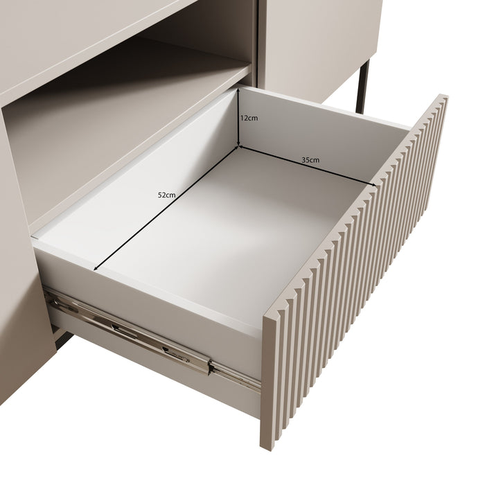 Meubella - Capri - TV-Meubel - Beige - 180 cm