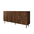 Meubella - Tahiti - Dressoir - Donker eiken - 160 cm