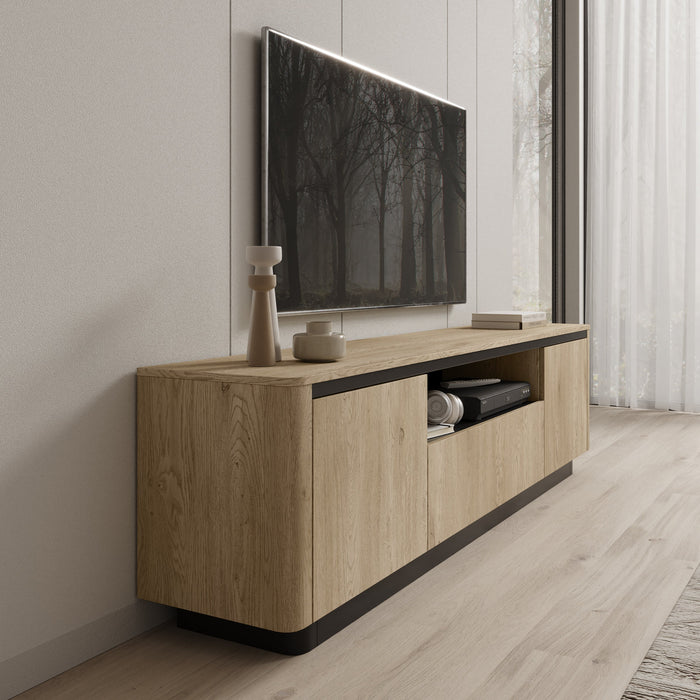 Meubella - Taywan - TV-Meubel - Eiken - 200 cm