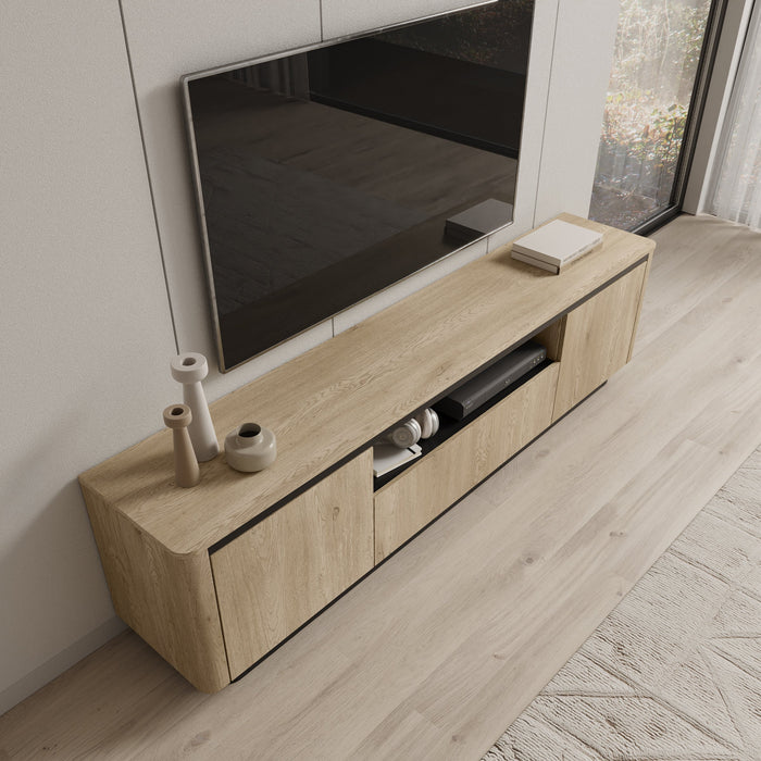 Meubella - Taywan - TV-Meubel - Eiken - 200 cm