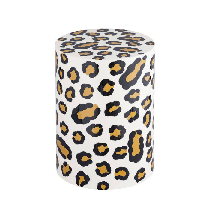 sweeek - Bijzettafel, nachtkastje van geëmailleerd staal,