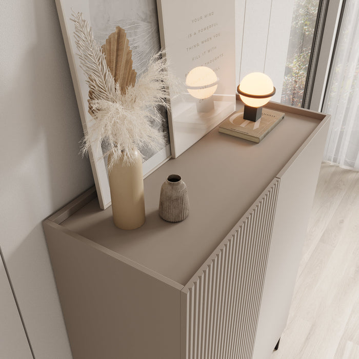 Meubella - Capri - Dressoir - Beige - 100 cm