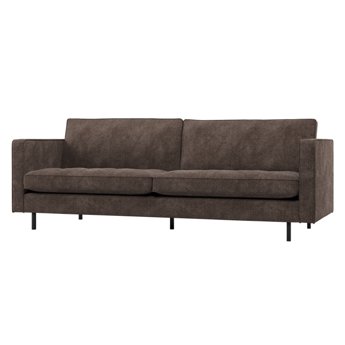 WOOOD Rodeo Classic 2,5-Zits Bank - Ribstof - Bruin - 83x230x88