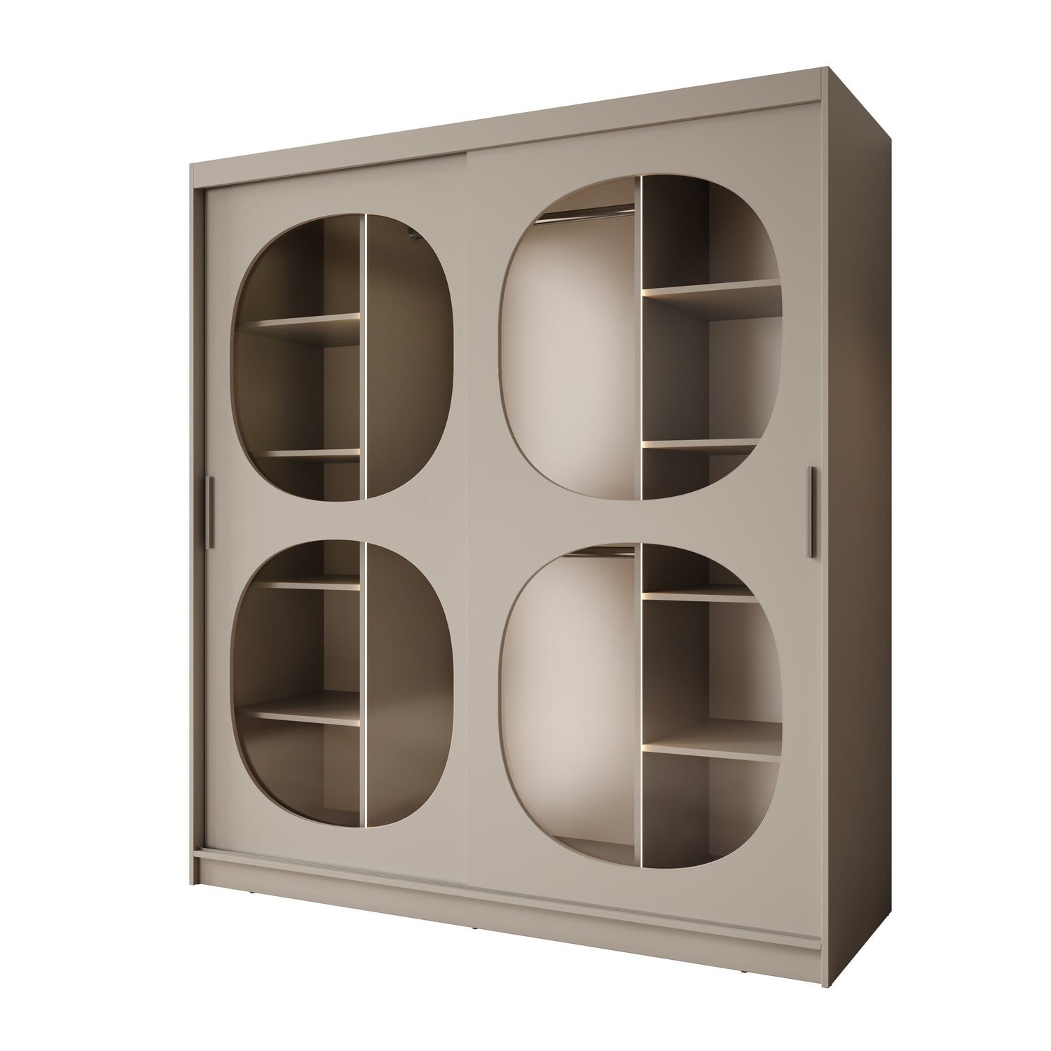 Meubella - Kledingkast Bravanti - Beige - 180 cm