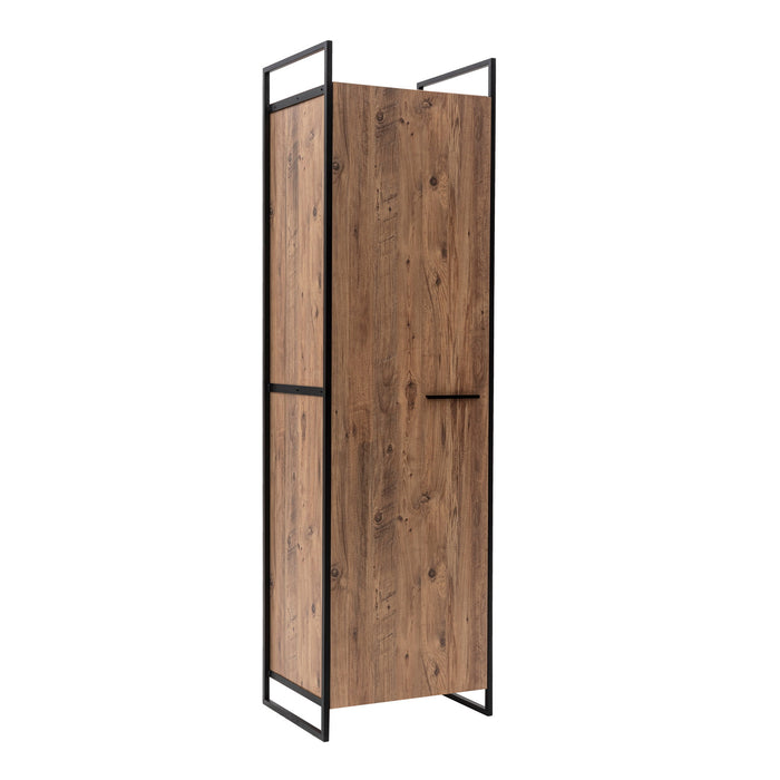 Giga Meubel - Kledingkast Naturel Hout - 64x52x225cm - Dynamic C