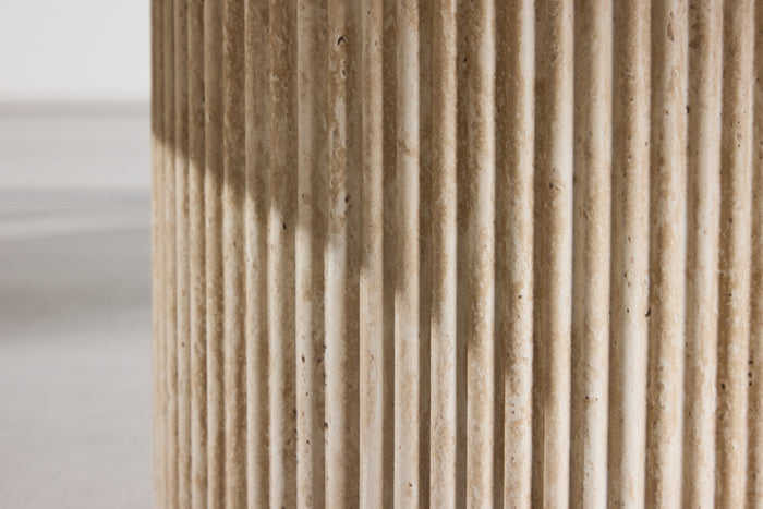 Fjôrd - Salontafel Beige Travertinlook - 120x60x35cm - Krille