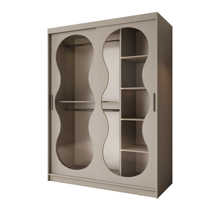 Meubella - Kledingkast Bunaro - Beige - 150 cm