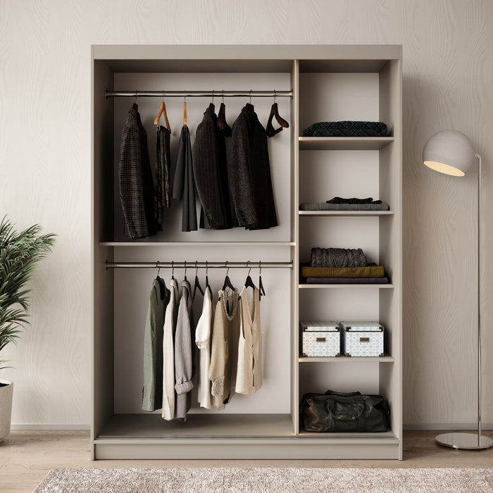 Meubella - Kledingkast Bunaro - Beige - 150 cm