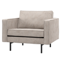 WOOOD Rodeo Fauteuil - Ribstof - Ecru - 83x98x88