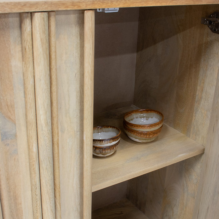 Giga Meubel - Dressoir Naturel Mangohout - 80x40x91cm - Nika