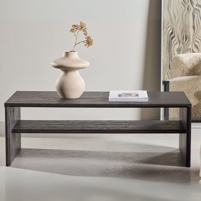 Fjôrd - Salontafel Zwart - 110x50x38cm - Telemarket