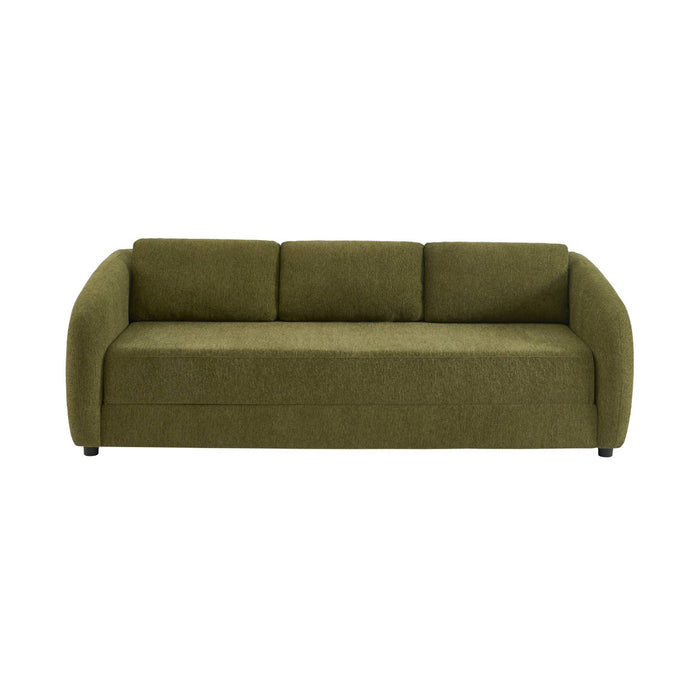 sweeek - Slaapbank 3 zitplaatsen chenille stof