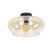 Giga Meubel - Plafondlamp Amber Glas - 1-lichts - 40x40x22cm - Elevate
