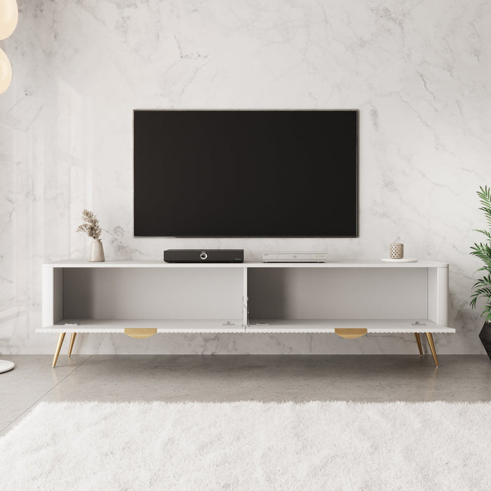 Meubella - TV-Meubel Lima - Wit - 200 cm