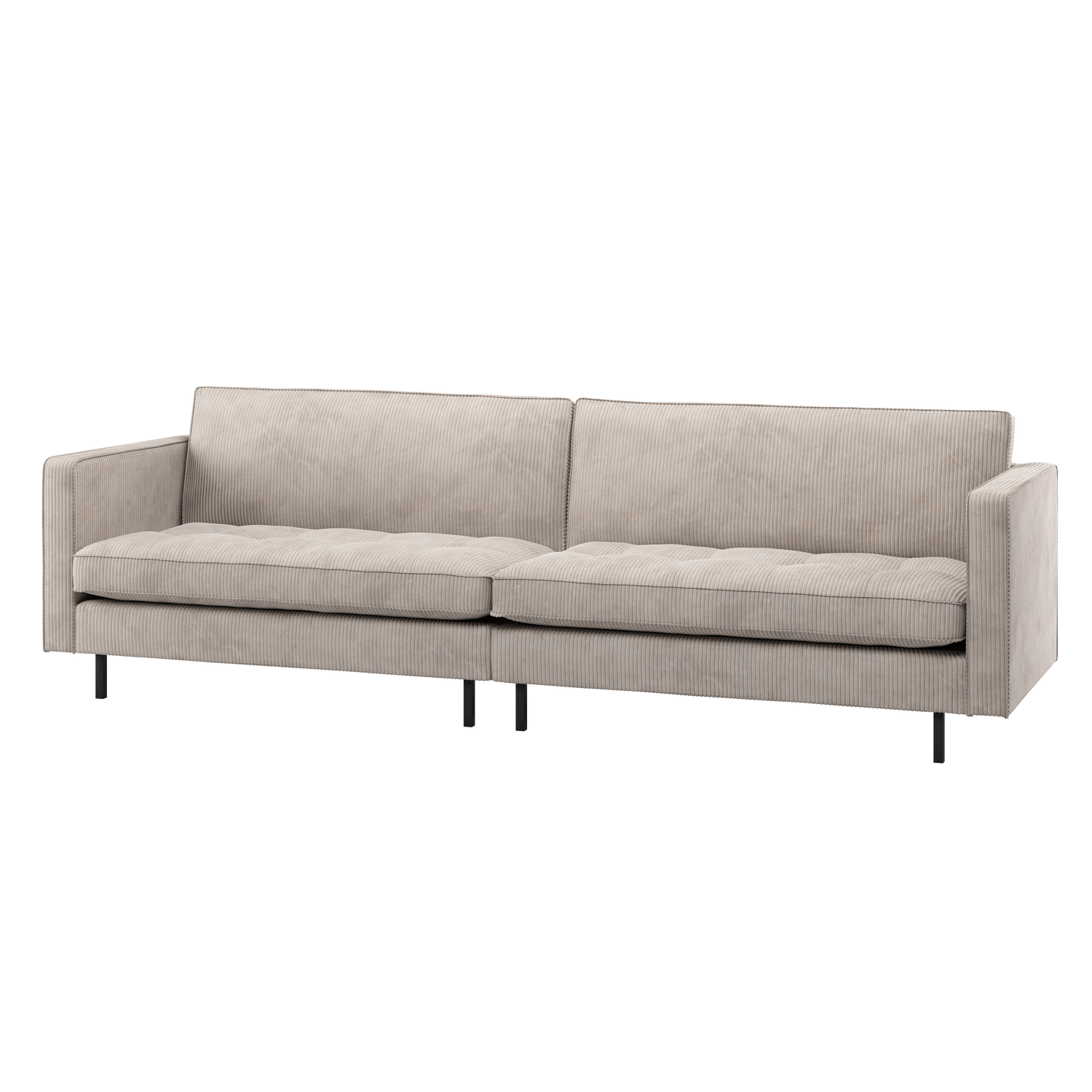 WOOOD Rodeo Classic 3-Zits Bank - Ribstof - Ecru - 83x275x88