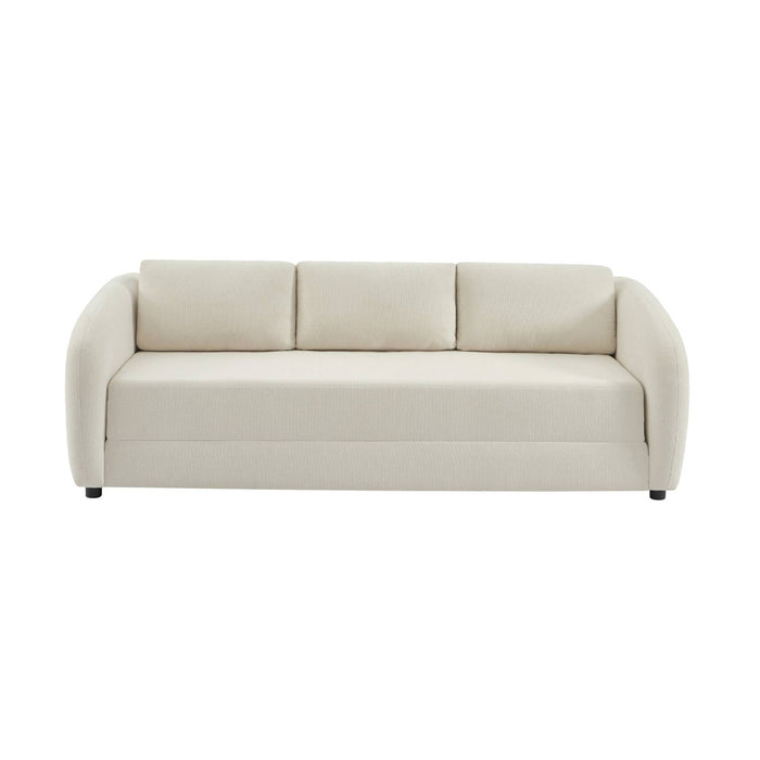 sweeek - Slaapbank 3 zitplaatsen chenille stof